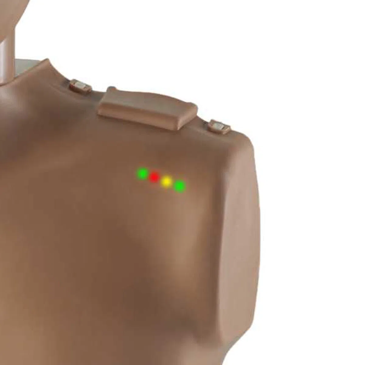PRESTAN maniquí profesional de entrenamiento RCP para adultos con monitor de ritmo de RCP | Tono de piel medio | Incluye 10 bolsas pulmonares con protector facial y bolsa de transporte