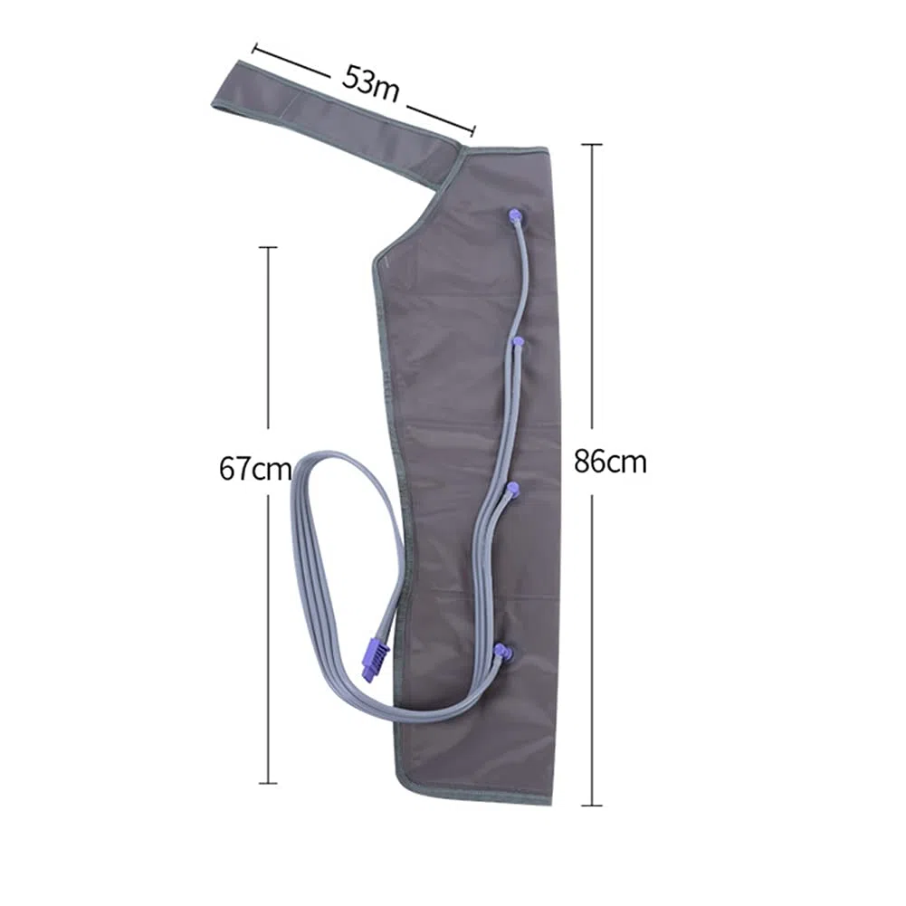 Masajeador de piernas con compresión de aire, equipo de presoterapia de cuerpo completo, refuerzo de circulación para pies, piernas, cintura, pantorrilla, brazo, mejora la circulación del flujo sang
