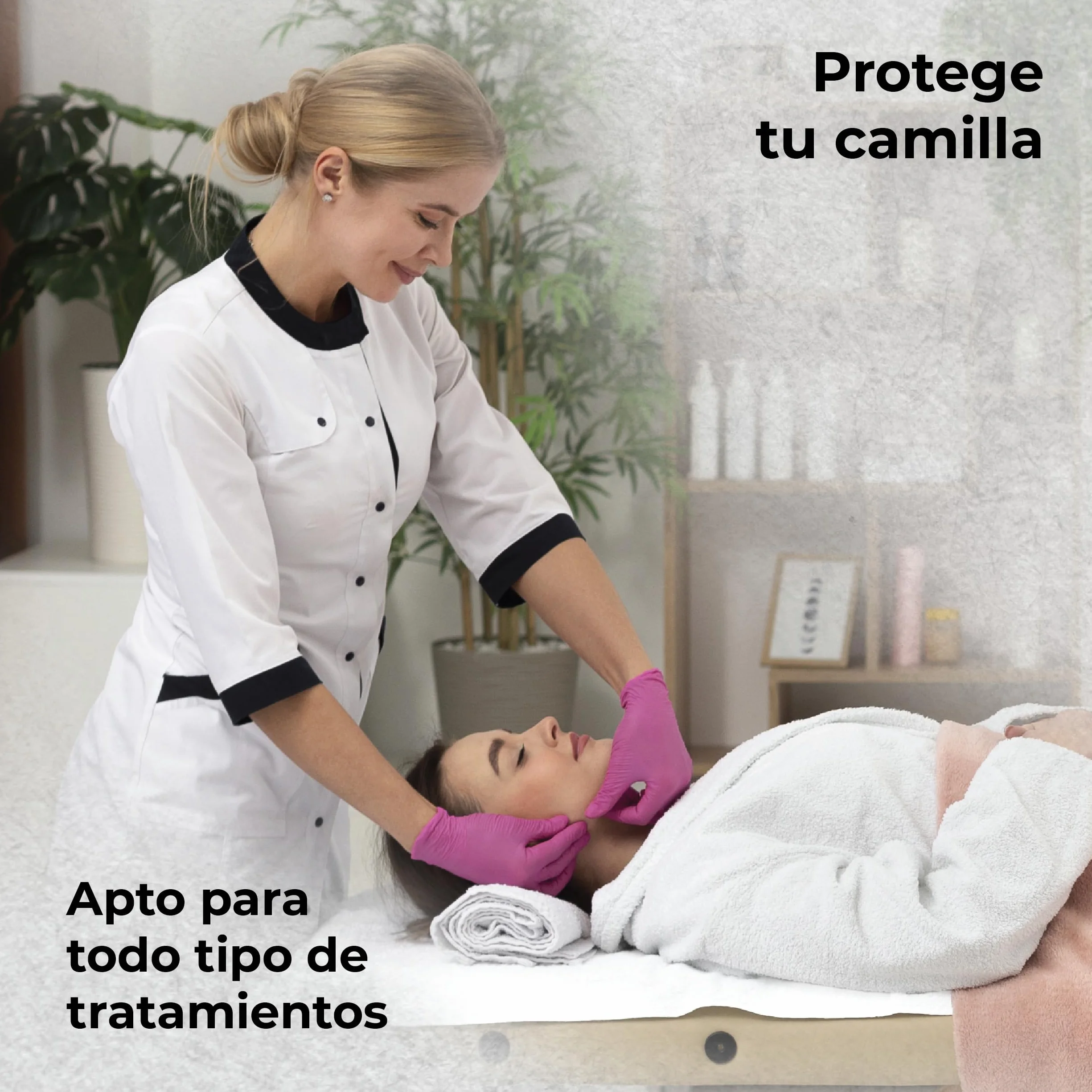 MUNTRADE Rollos Papel Camilla Sin Precorte 60 cm x 65 m 6 Rollos