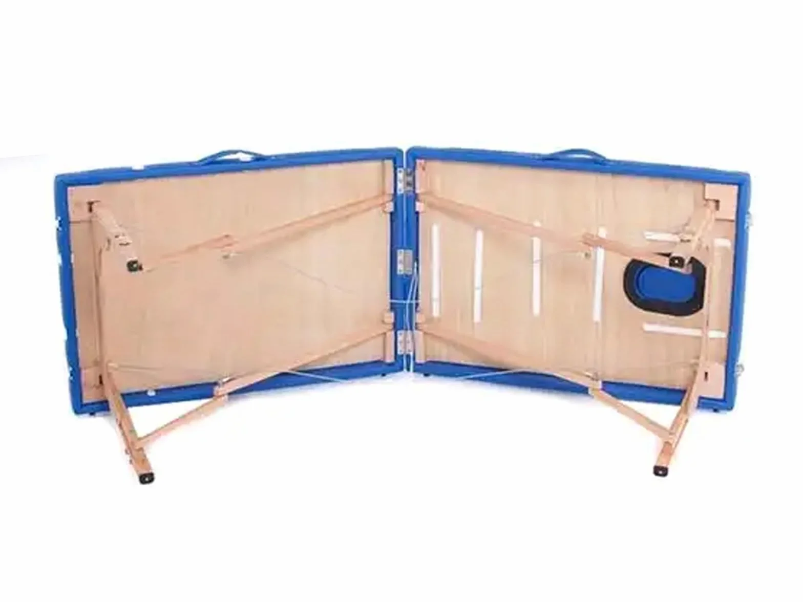 QUIRUMED Camilla Plegable Masaje de Madera 194 x 70 cm Mesa de Masaje Polipiel Cabezal articulado Altura Regulable 150 kg