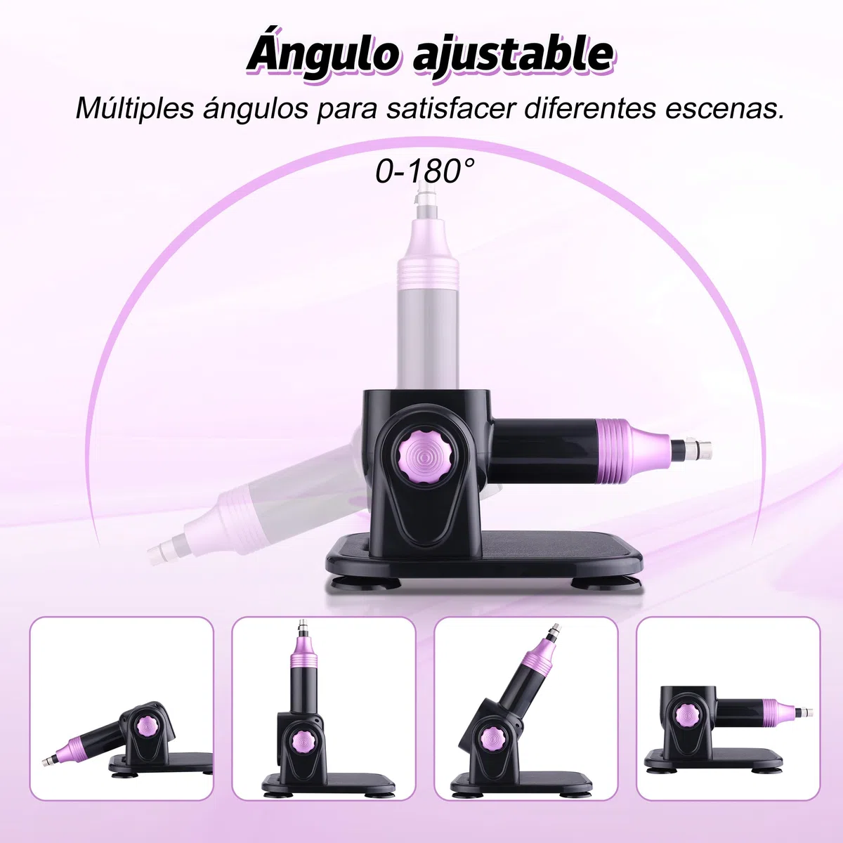 Potente máquina sexual para parejas y solteros: 21 modos de juego, motor silencioso de 60 W, empuje ajustable de 0 a 180°, mando a distancia, embalaje discreto.