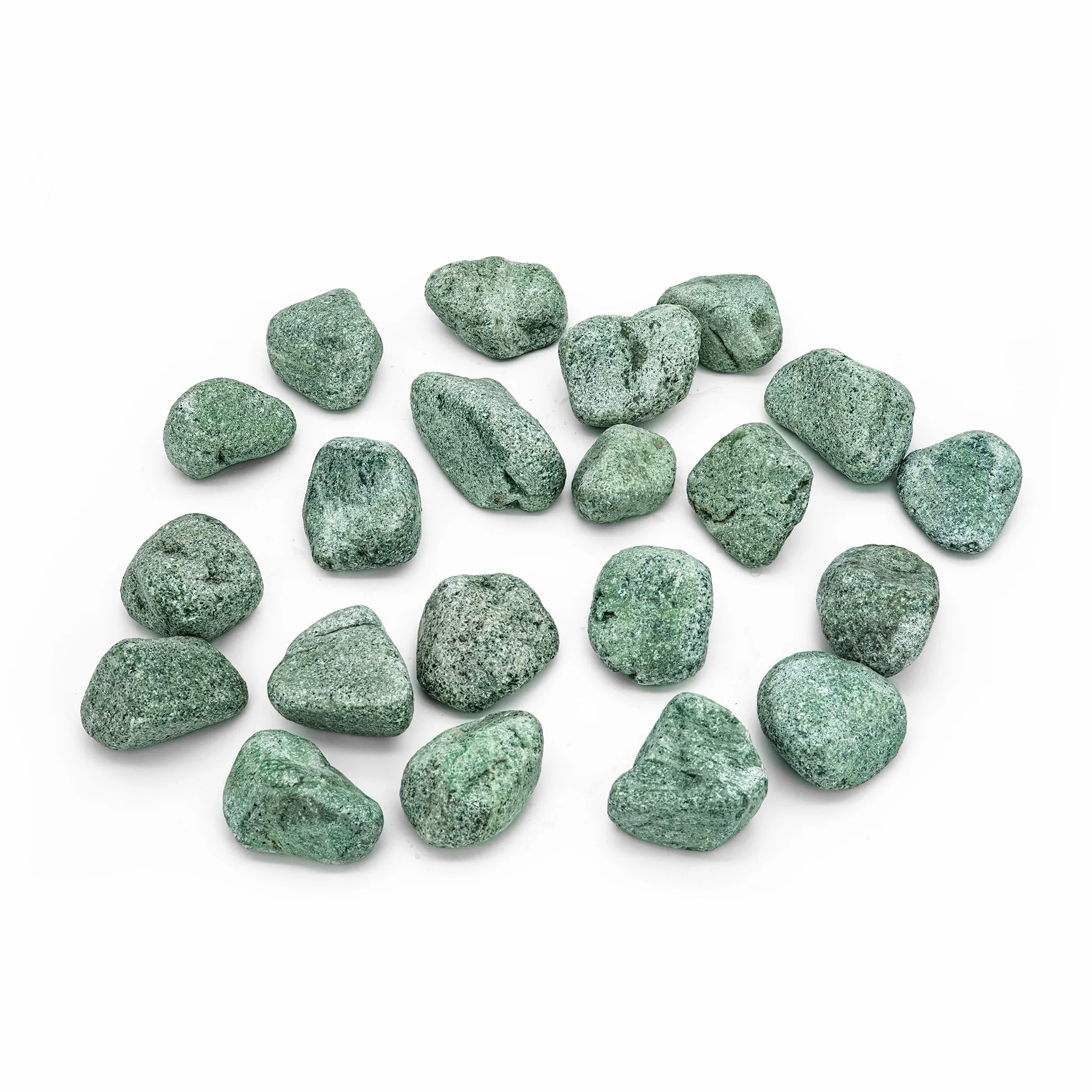 Piedras para sauna de jadeíta, 15 kg, redondeadas, 5 – 10 cm, máxima durabilidad, calor duradero, para estufas eléctricas y de sauna de madera