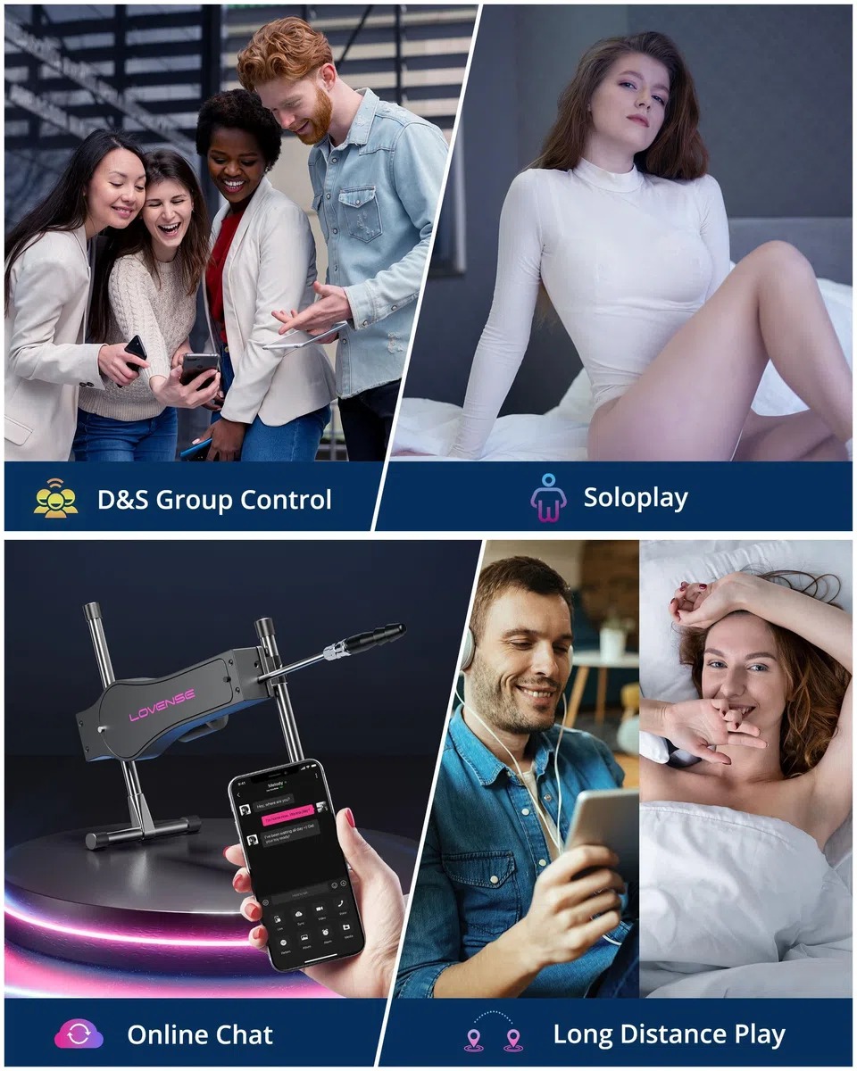 LOVENSE Maquina Sexual Automática, Vibradores Consoladores Control Remoto App, Juguetes Sesxuales para Los Dos