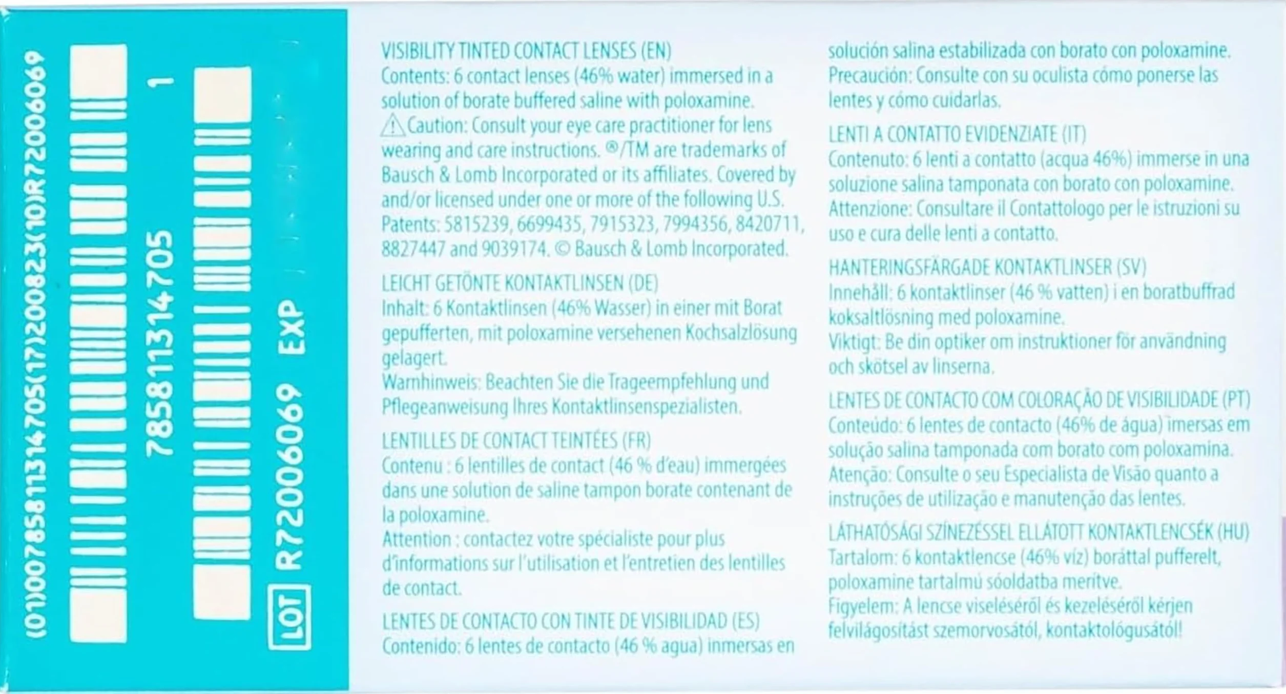 BAUSCH + LOMB ULTRA lentillas mensuales esféricas 6 unidades -4,50 8.5 BC 14.20 DIA
