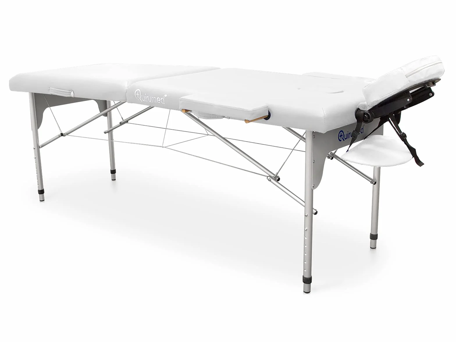 Quirumed Camilla Plegable de Aluminio Easy 186 x 66 cm Blanco