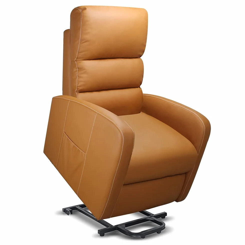 Sillón Relax Masaje Levanta Personas Camel Reclinable Elevación Automática Mando Control 5 Modos Calor Lumbar 8 Motores 4 Zonas Masaje Polipiel