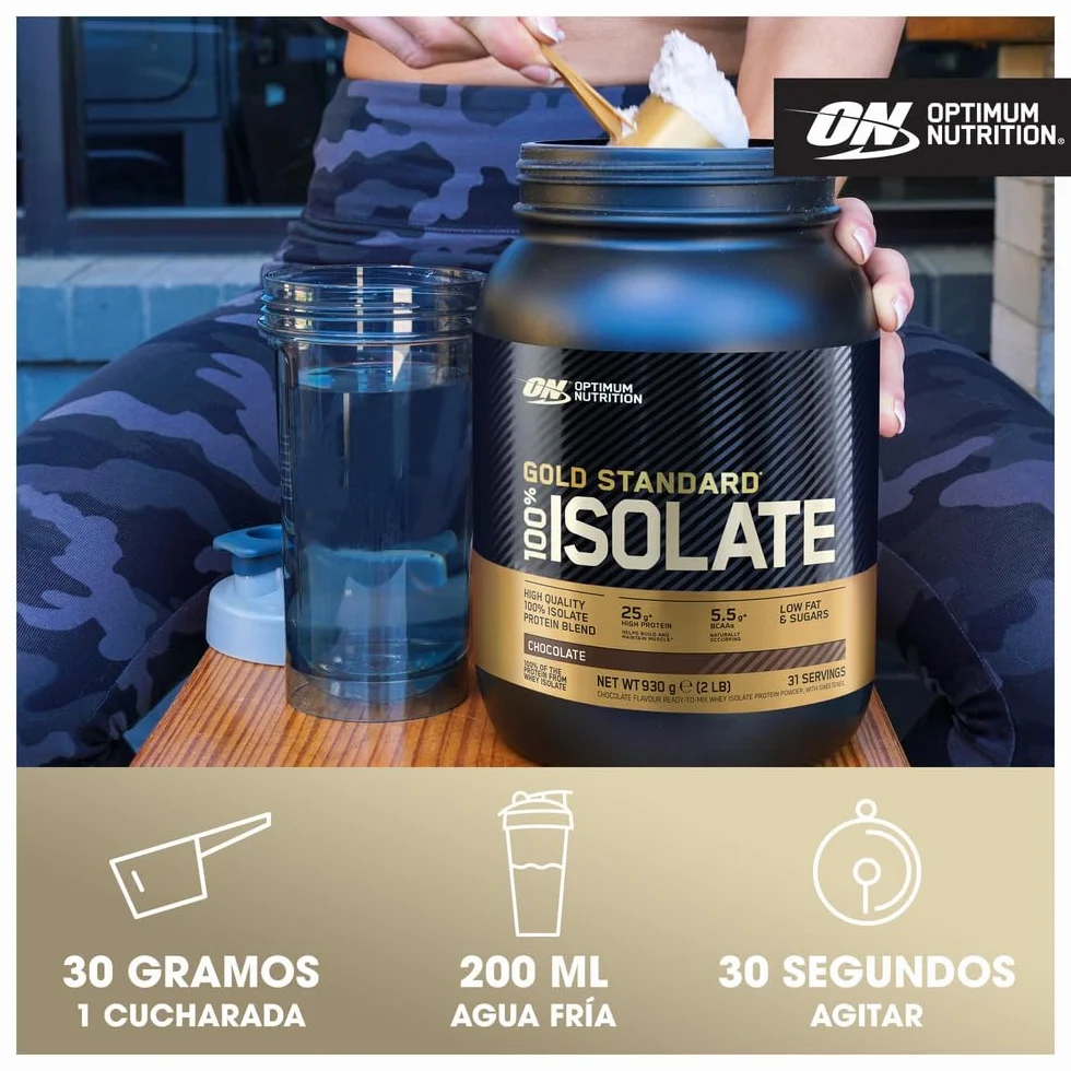 Optimum Nutrition Gold Standard 100% Whey Protein Isolate Powder, Vanilla, 930g, 31 Servings