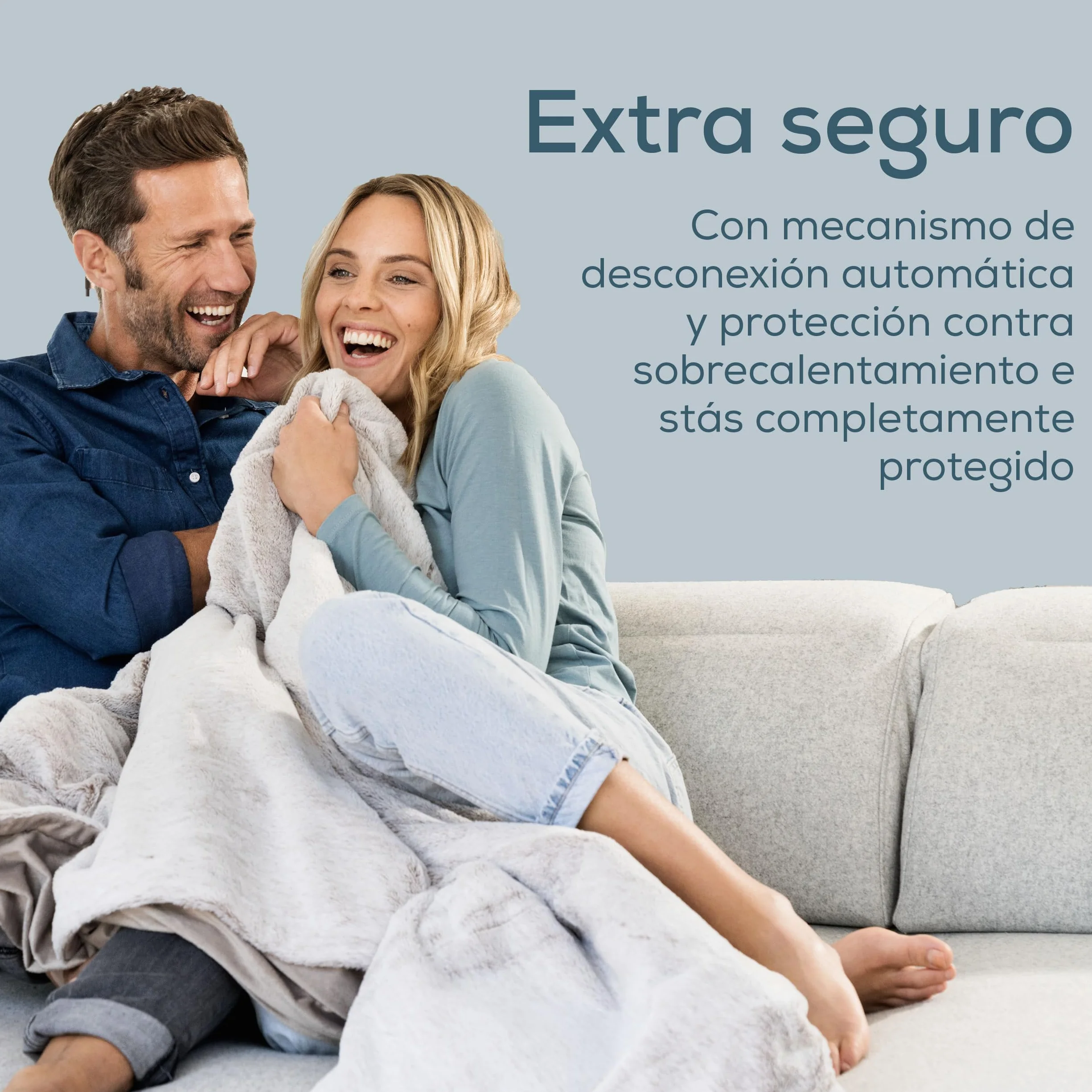 Beurer HD 75 Nordic manta eléctrica, manta térmica suave con aspecto de piel sintética, 6 niveles de temperatura, lavable a máquina (30 °C), desconexión automática. Color beige/marrón, 180×130 cm