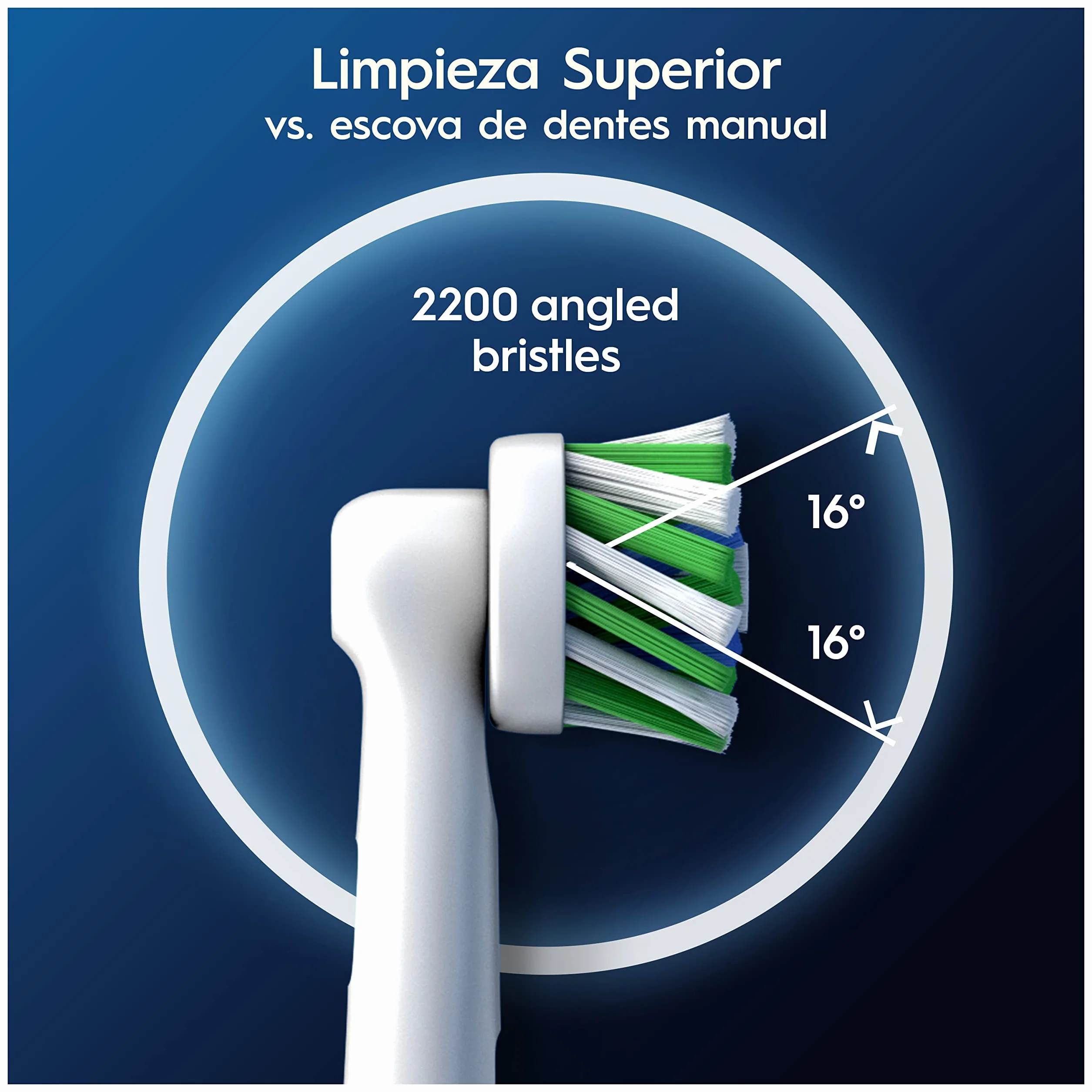Oral-B Pro CrossAction Cabezales de Recambio Originales, Pack de 12, Blanco, para Cepillo Eléctrico