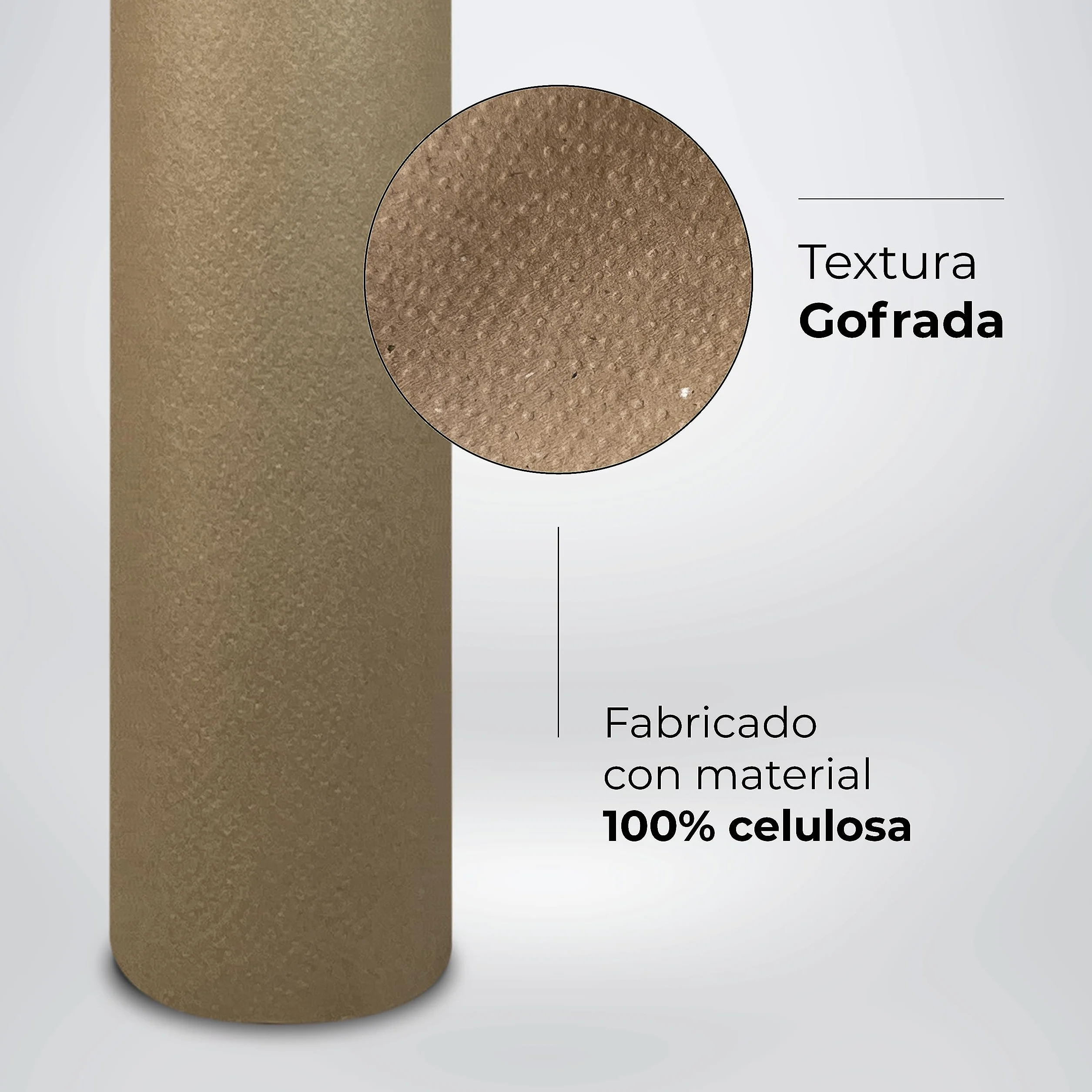 Papel Camilla Natural 60 cm x 60 m | Papel Camilla Masaje Natural (6 Rollos, Sin Precorte)
