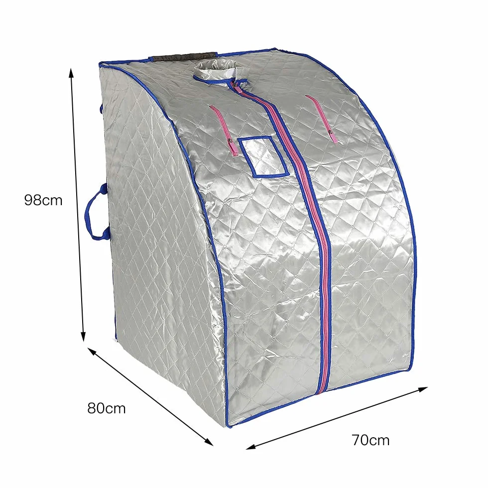 Sauna de Infrarrojos 1000W Sauna Iinfrarroja Portable Terapéutica Caja de Sauna Infrared Sauna,sauna,Sauna inflable,Portátil,Sauna infrarroja Portable Una Persona para Desintoxicación(EU)