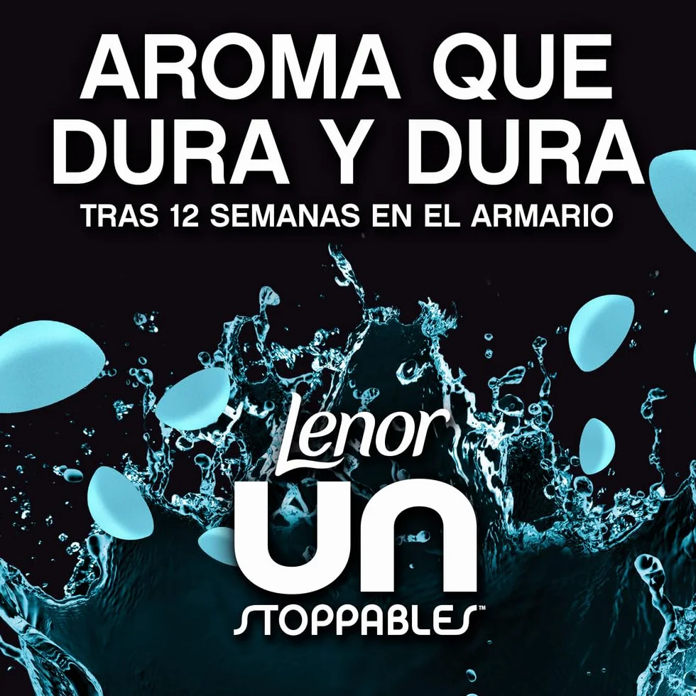 Lenor UNstoppables Perlas de Perfume para la Ropa, 96 Lavados (6 x 195g), Suavizante con Fragancia Fresca, Potenciador de Frescor