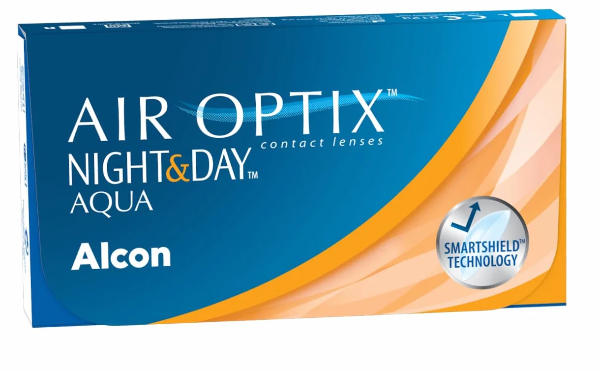 Air Optix Night & Day Aqua Lentes de contacto mensuales Pack 6 R 8.6 mm D 13.8 mm 0 Diopt