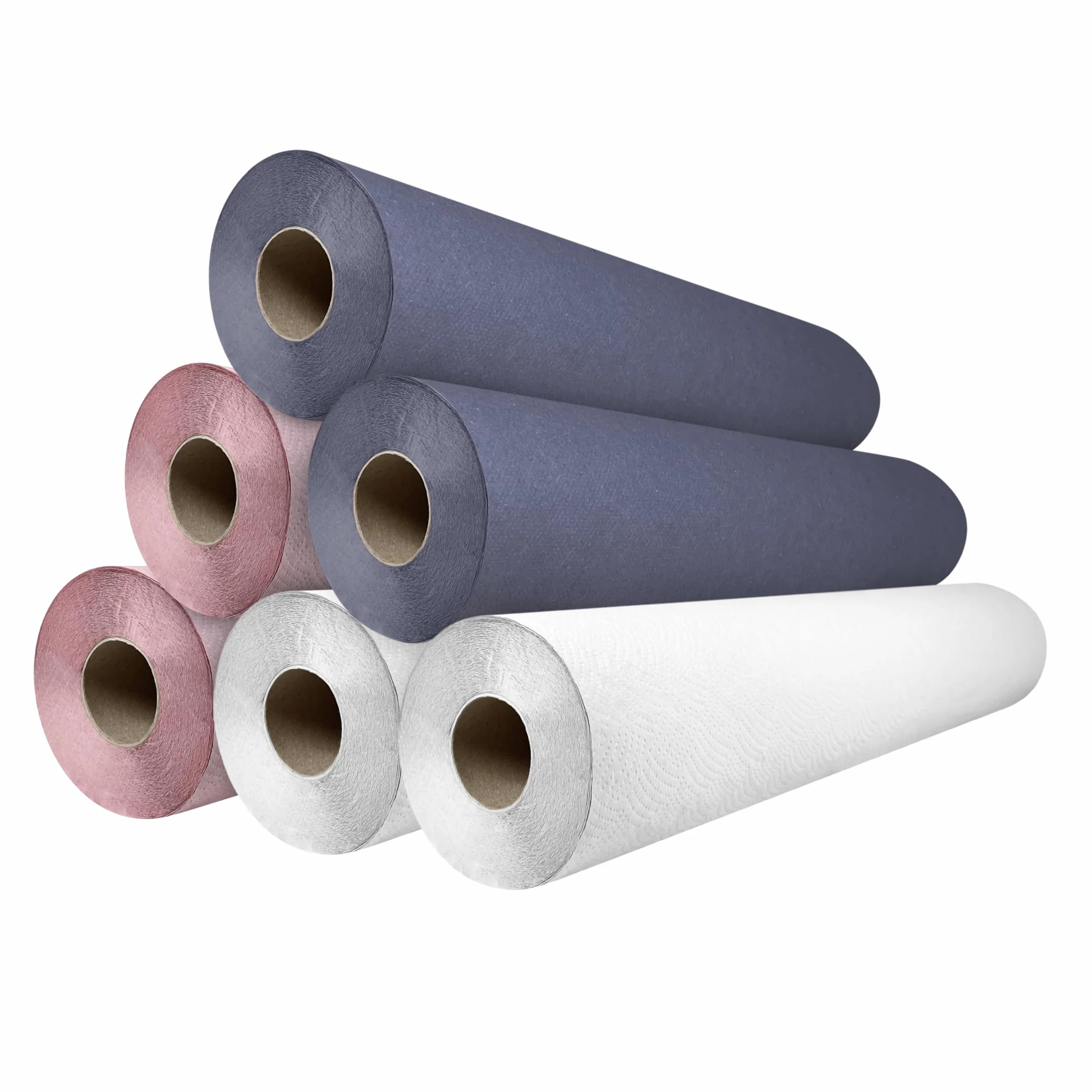 6 Rollos de Papel Camilla para Masaje Ecológico Multicolor 60 cm x 70 m