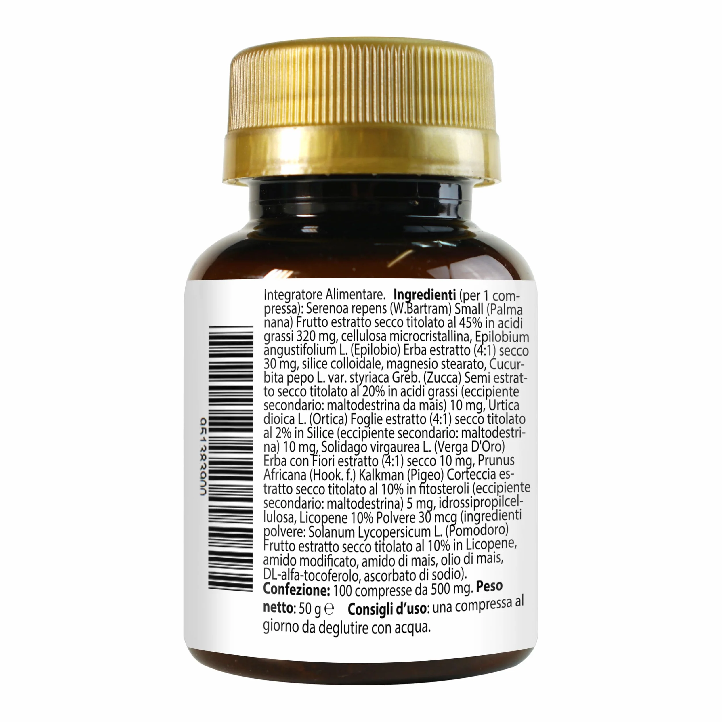 Serenoa Epilobio Calabaza Complex con Ortiga Pygeum Africanum Licopeno y Vara Dorada 400 Tabletas 1 al día | Suplemento para la Próstata y el Tracto Urinario