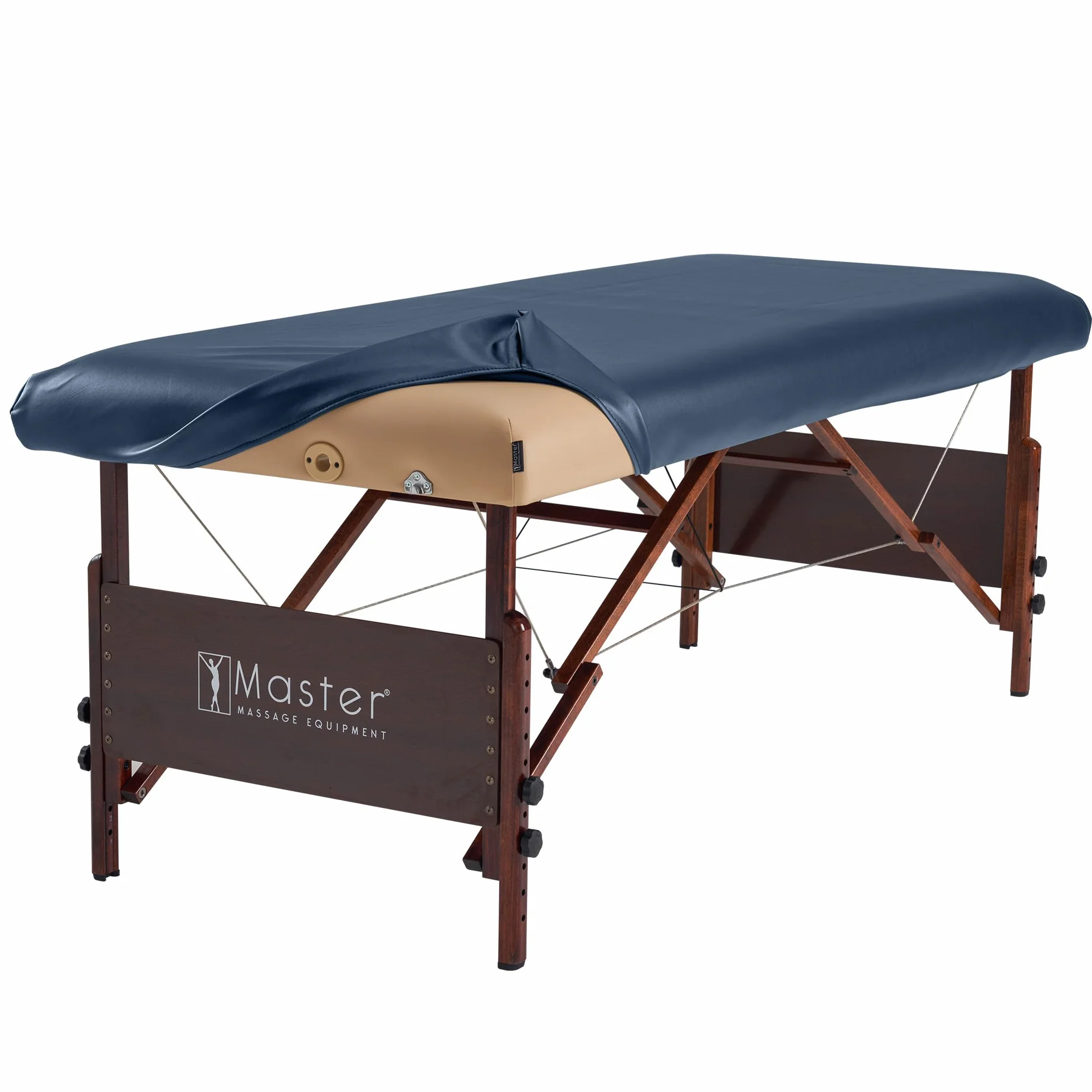 Master Massage 10162 Funda protectora para camilla de masaje cuero sintético lavable azul