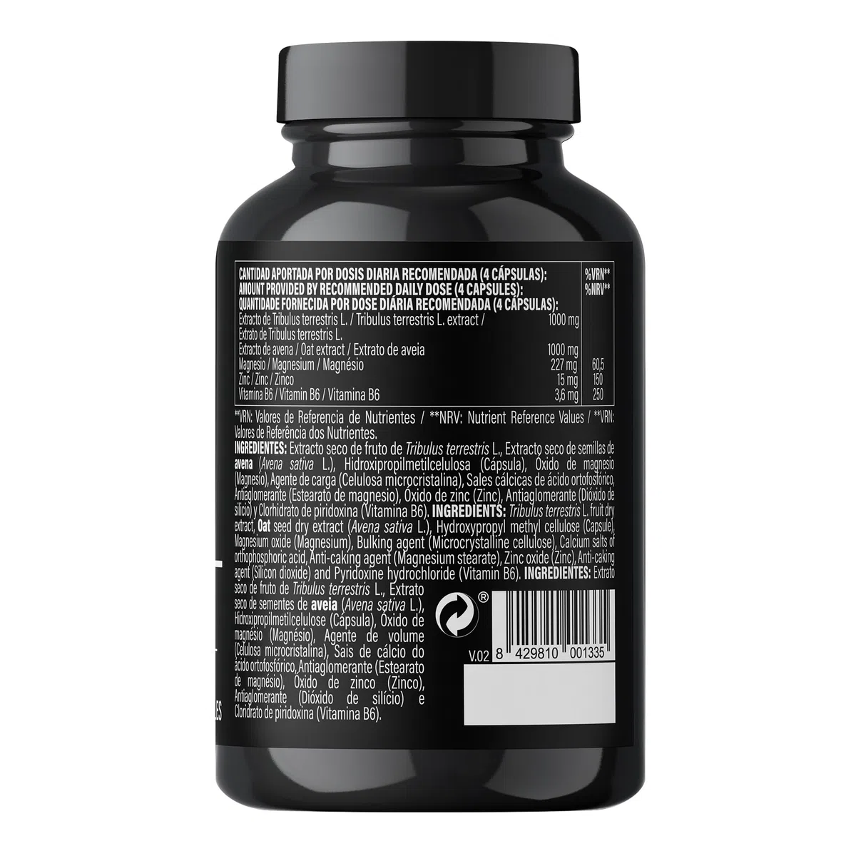 POWERGYM | Tboost 120 Cápsulas Potenciador muscular natural, mejora el crecimiento y recuperación muscular – Formula con tribulus terrestris, magnesio, zinc y vitamina B6