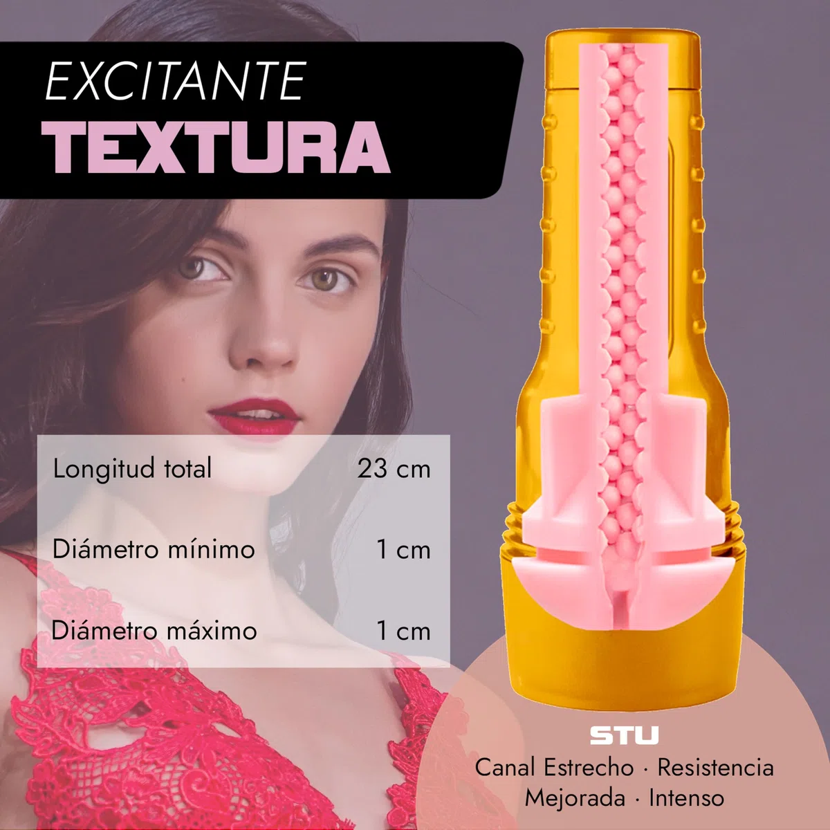 FLESHLIGHT Stamina Training Unit | Realistic Male Masturbator, Rosa