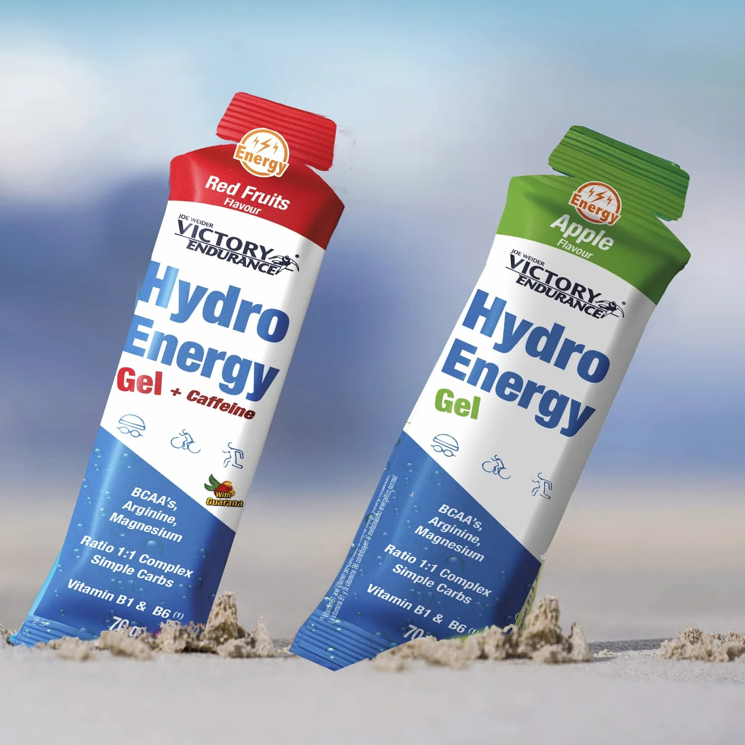 Victory Endurance Hydro Energy Gel Caffeine Red Fruit 70g 42mg Cafeína