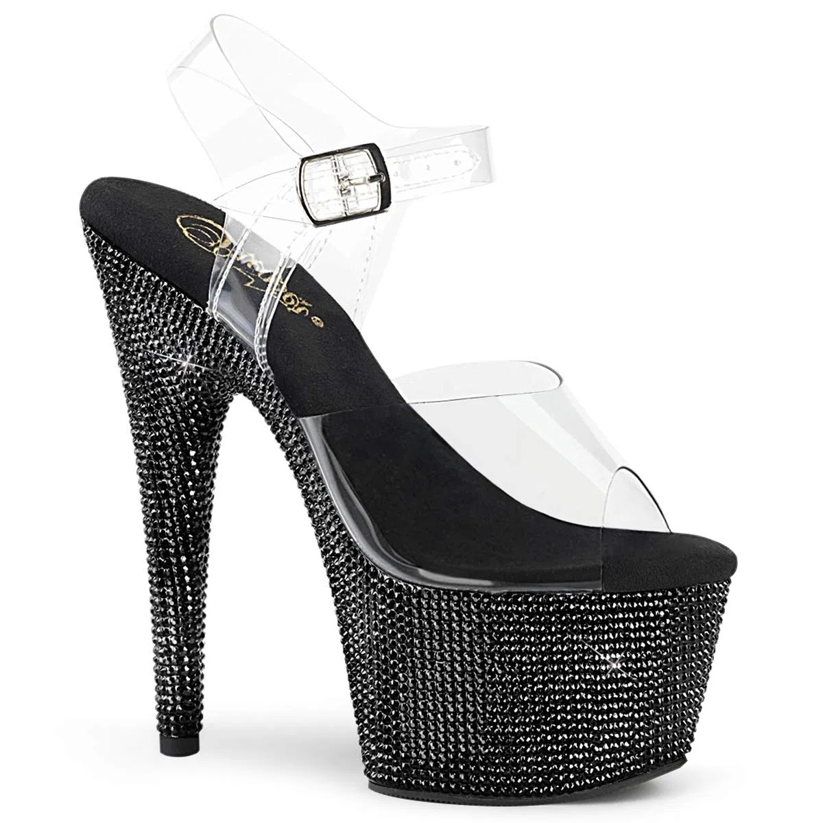 Pleaser BEJEWELED-708DM Clr/Slv Multi RS UK