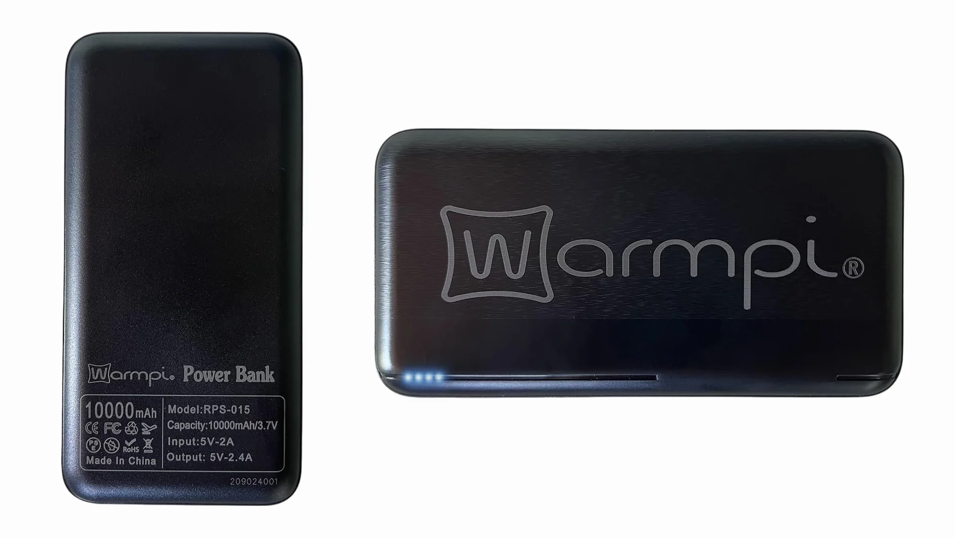 Almohadilla térmica inalámbrica Warmpi® Powerbank 10.000mAh Teddy Dark Grey Boucle cojín eléctrico cable 3m