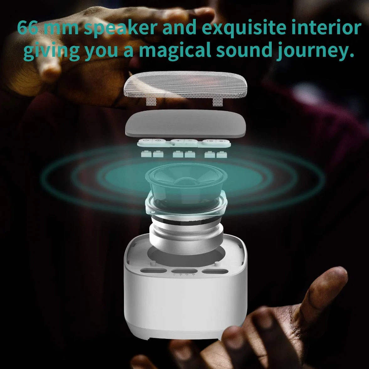 Magicteam Máquina de ruido blanco 40 sonidos relajantes 32 niveles volumen temporizador sueño terapia sonido bebés niños adultos