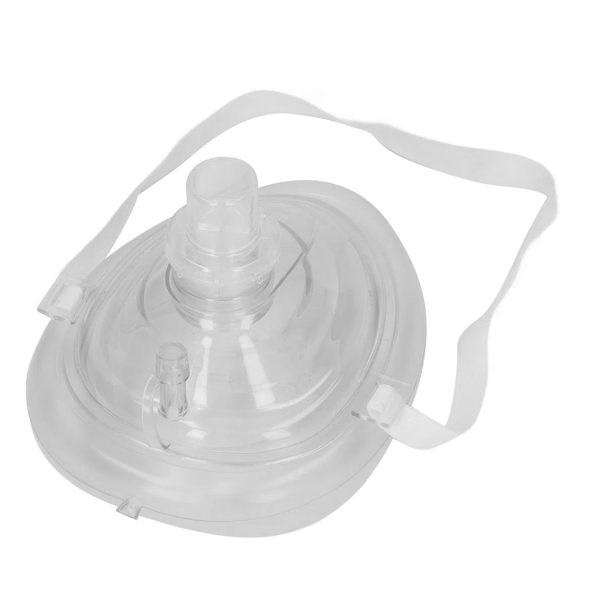 Máscara de Rescate de RCP, Resucitador de Bolsillo con Válvula Unidireccional, Silicona, Azul