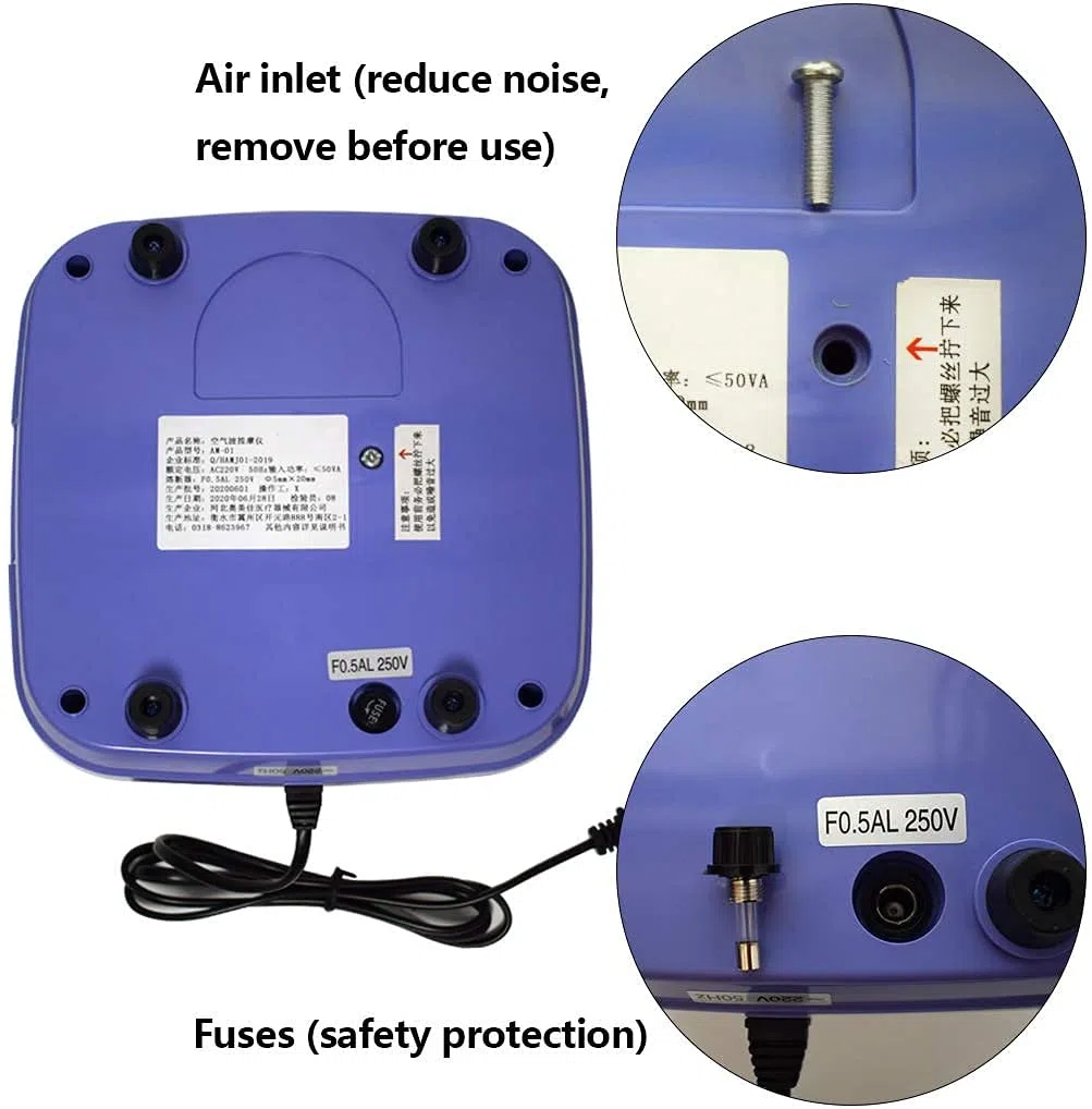 Masajeador de piernas con compresión de aire, equipo de presoterapia de cuerpo completo, refuerzo de circulación para pies, piernas, cintura, pantorrilla, brazo, mejora la circulación del flujo sang
