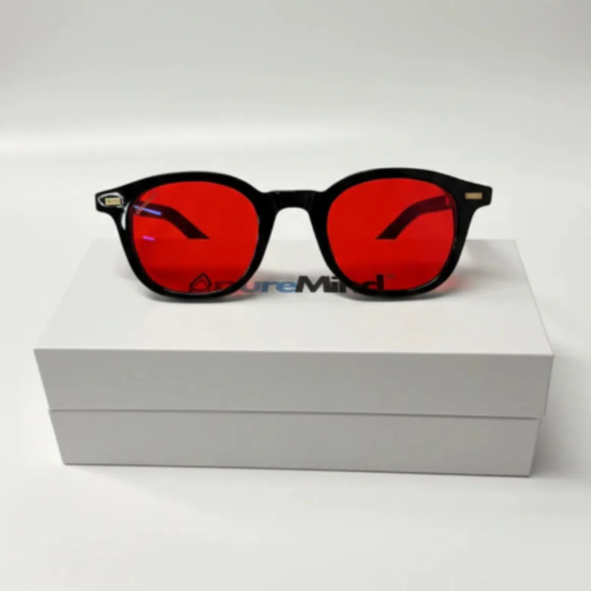 Puremind Gafas Bloqueadoras de Luz Azul con Lente Naranja– Protección Pantalla Ordenador + Antifatiga + Mejora del Sueño + Montura Gris Unisex – Gafas para Luz Azul