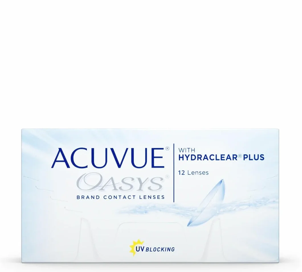 ACUVUE® OASYS with HYDRACLEAR® PLUS - Reemplazo Quincenal - protección UV - 12 lentes