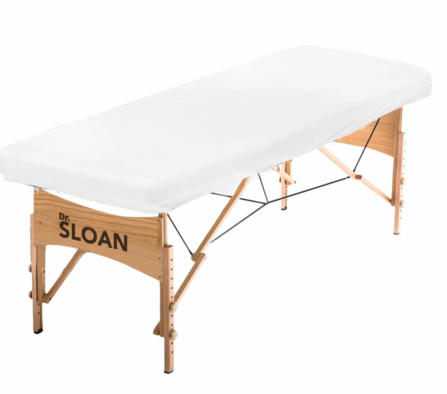 Sloan Camilla de Madera Profesional Plegable Portátil Tapizado Resistente Altura Ajustable para Fisioterapia Masajes Rehabilitación Burdeos