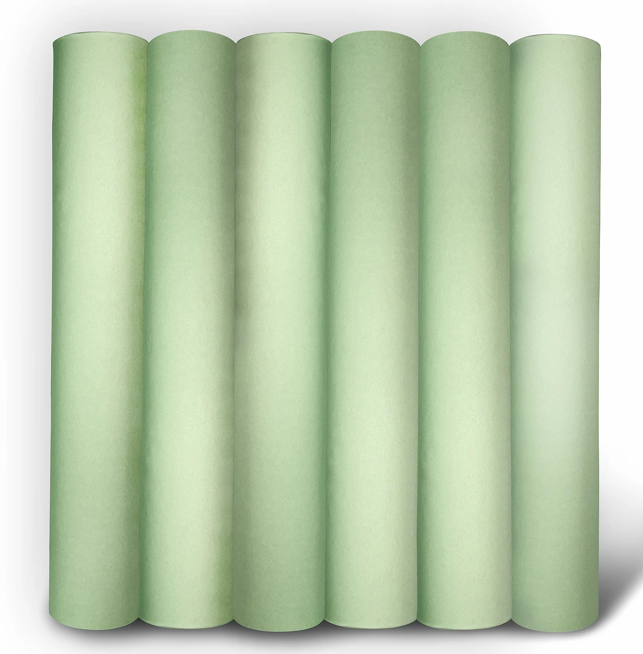 Papel Camilla Verde 1 Capa 59 cm x 70 m 6 Rollos - Papel de Camilla Estética Masaje