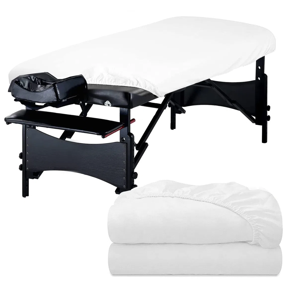 eqivei 2pcs Funda para Camilla de Masaje, 80 x 190cm Impermeable Funda de Cama de Masaje, Lavable Funda para Mesas de Cosméticos y Bancos de Terapia