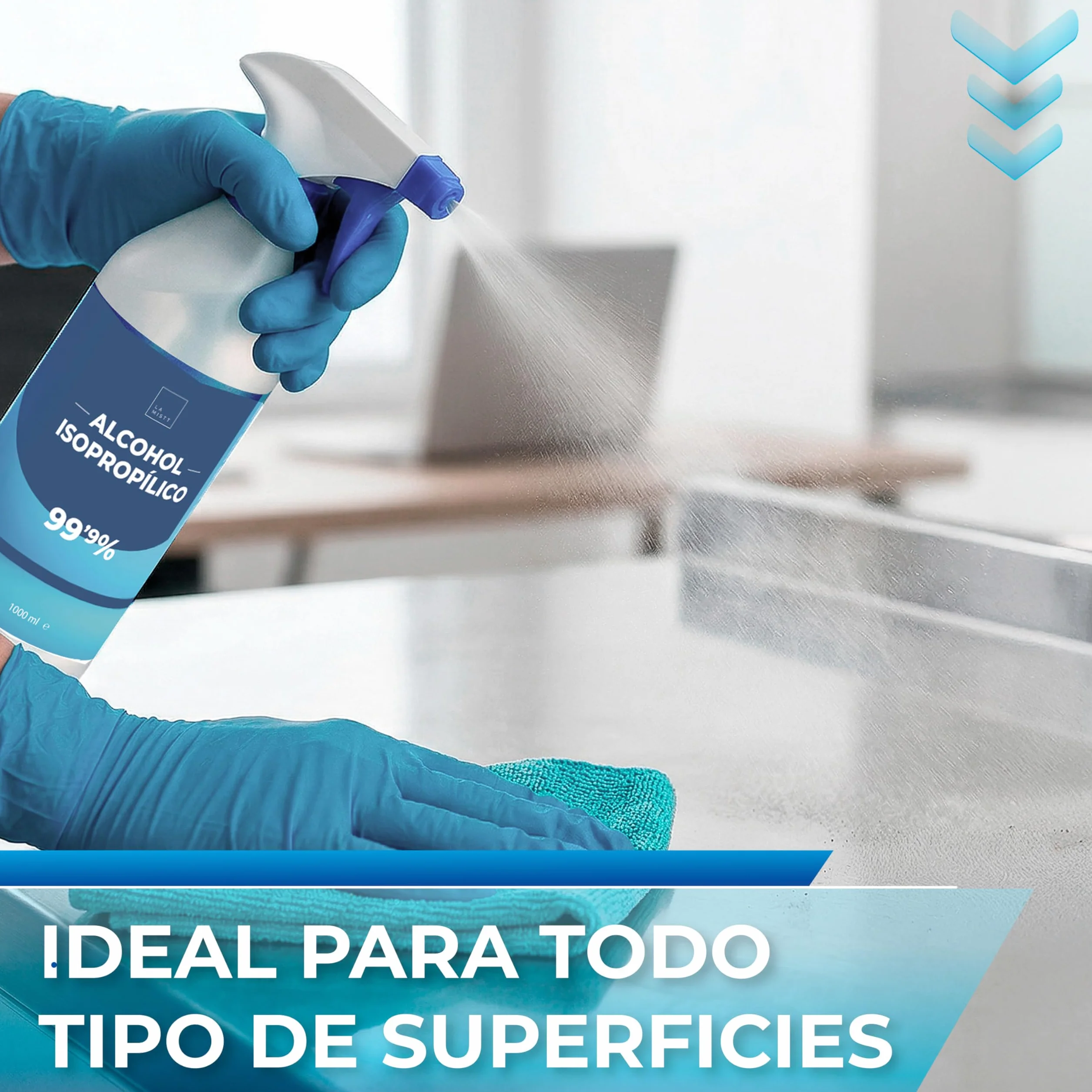 Alcohol Isopropílico 99,9% Puro 5L | Isopropanol | Limpieza de Componentes Electrónicos, Limpia Contactos, Objetivos, Superficies | Isopropyl Alcohol