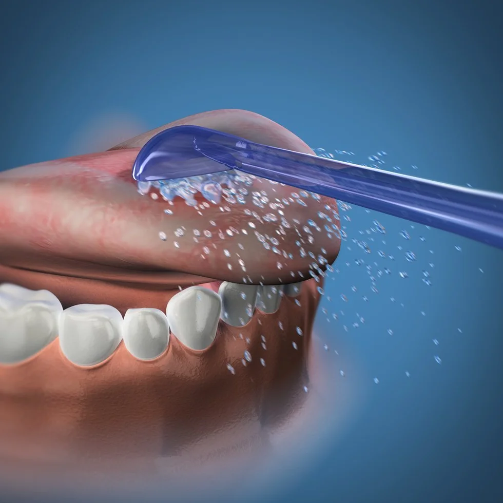 Waterpik Irrigador Lingual, Boquillas de Repuesto para Limpiar la Lengua para un Aliento Siempre Fresco, Pack de 2 (TC-100E-EU)