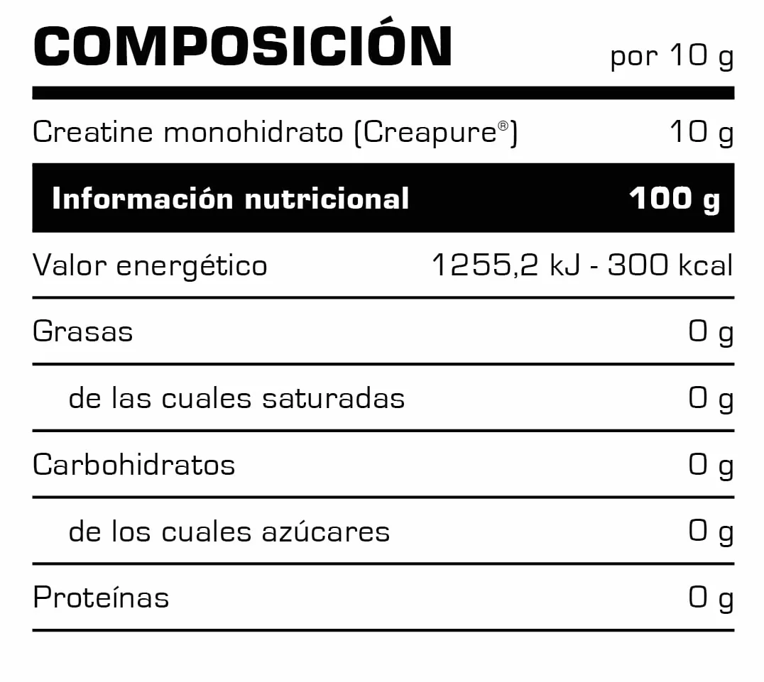 VITOBEST Creatina Monohidrato Creapure 500 g Sabor Neutro