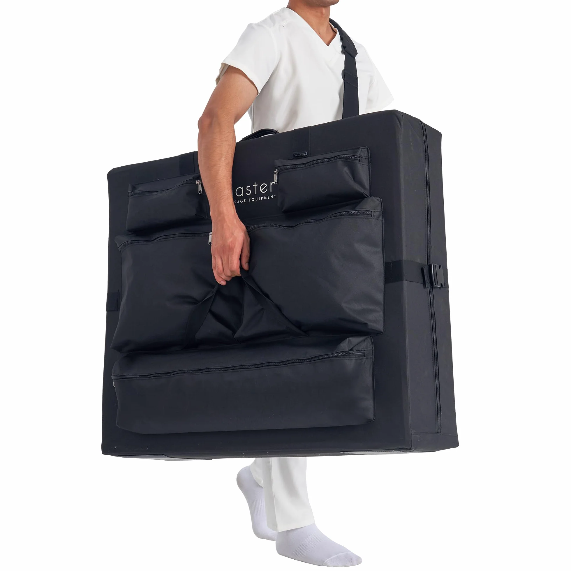 Master Massage - Funda de transporte universal de nailon para mesa de masaje portátil, color negro