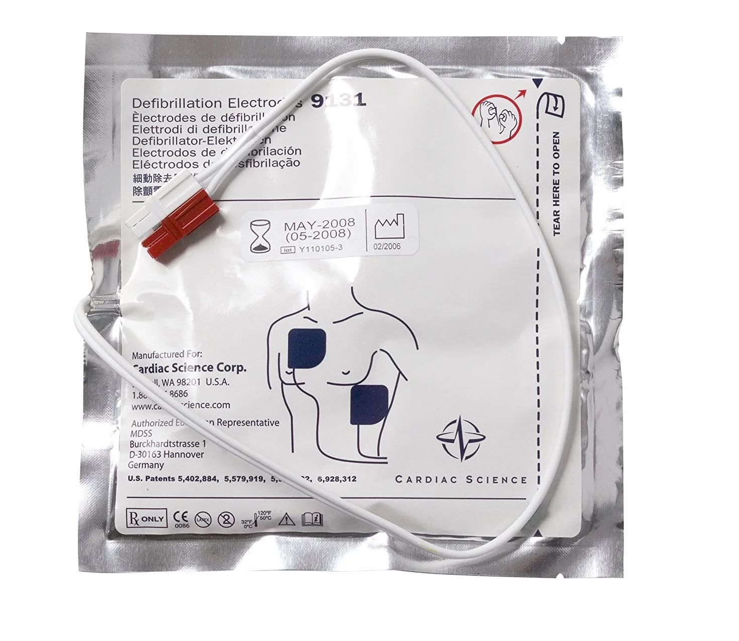 Cardiac Science Powerheart AED G3 Plus almohadillas de desfibrilación para adultos
