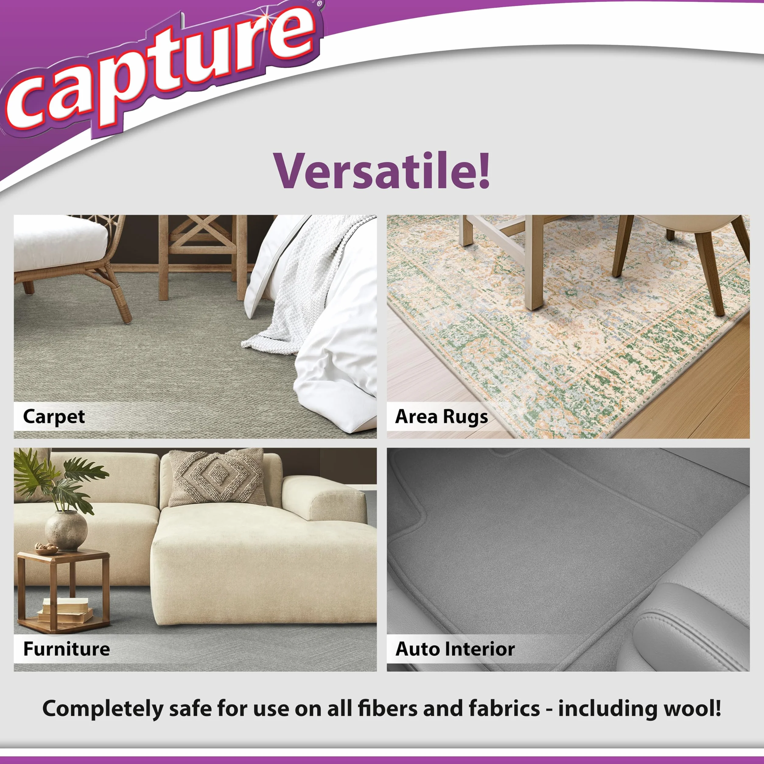 Capture - Cubo de limpieza en seco para alfombras