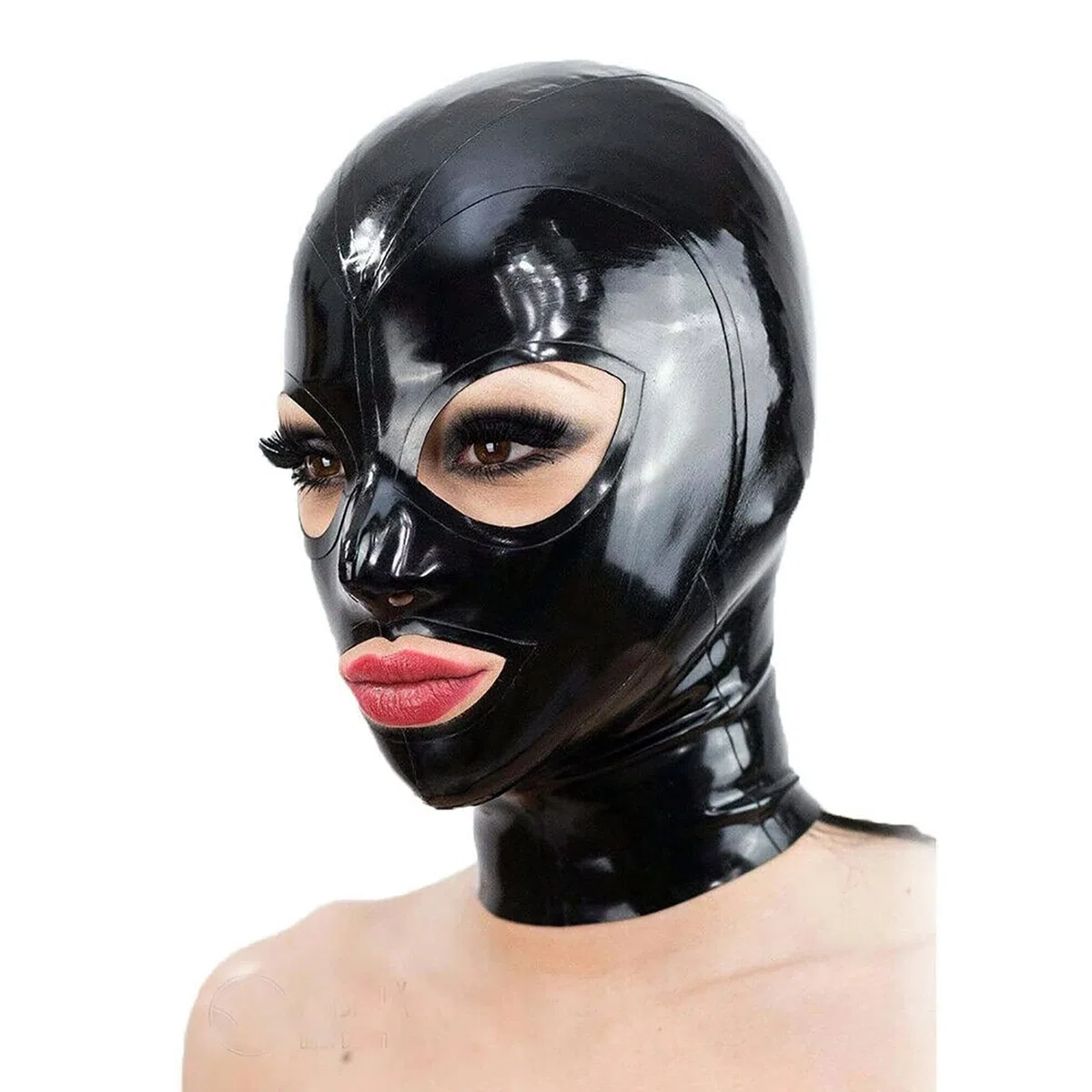 Máscaras de látex, máscara de bondage, máscara BDSM, juguetes sexuales para parejas, máscaras de látex para hombres, mujeres, tocados SM, fetiche, máscara de cosplay de Halloween, máscara para(S)