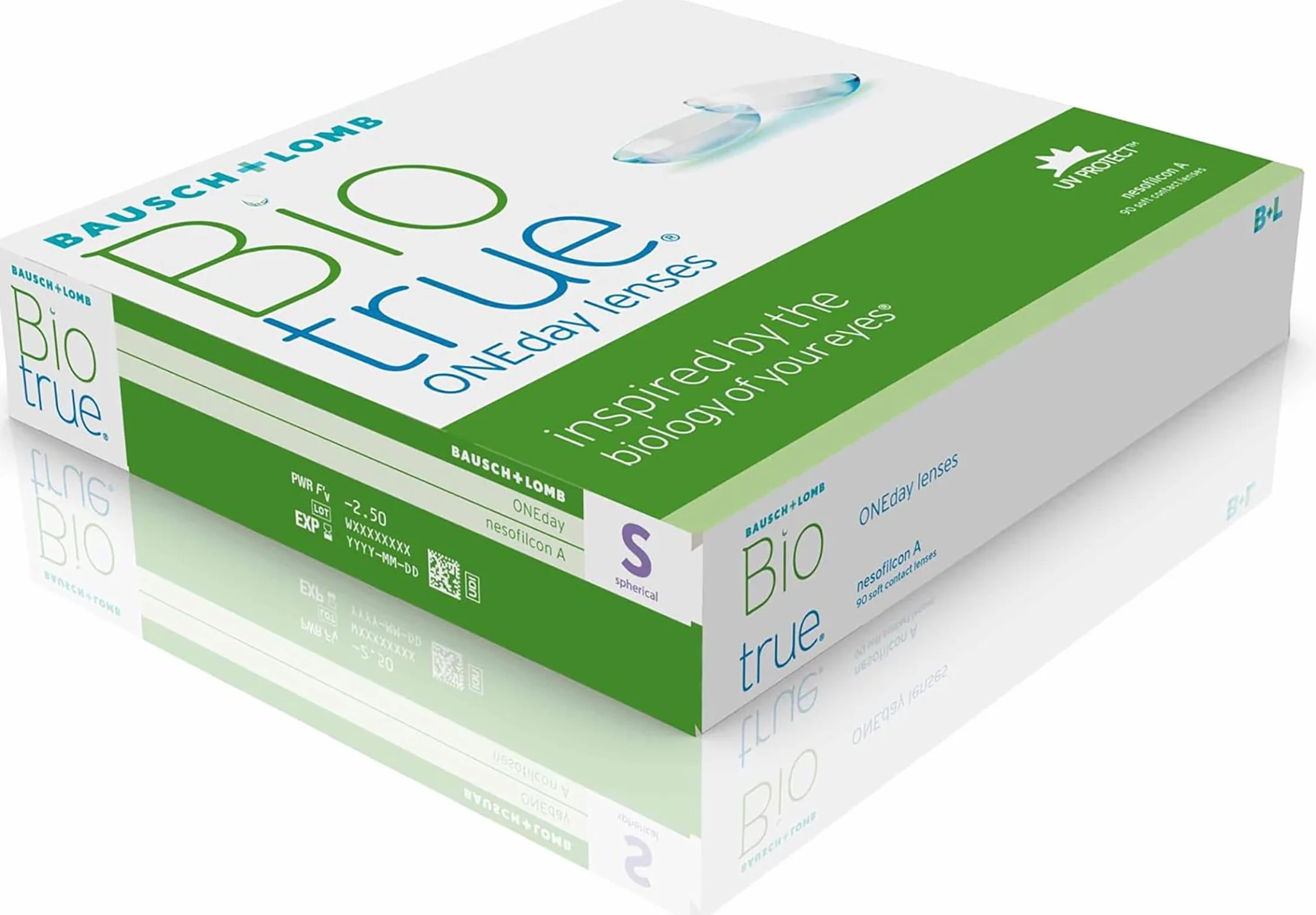 Bausch + Lomb Biotrue ONEday lentillas diarias esféricas 90 unidades 8.6 BC 14.20 DIA -04,25