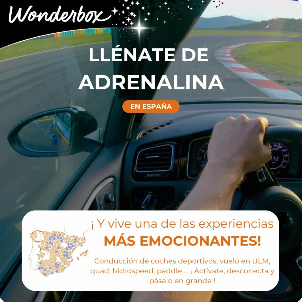 WONDERBOX regalo -100% ADRENALINA- 9.550 actividades para una o más personas