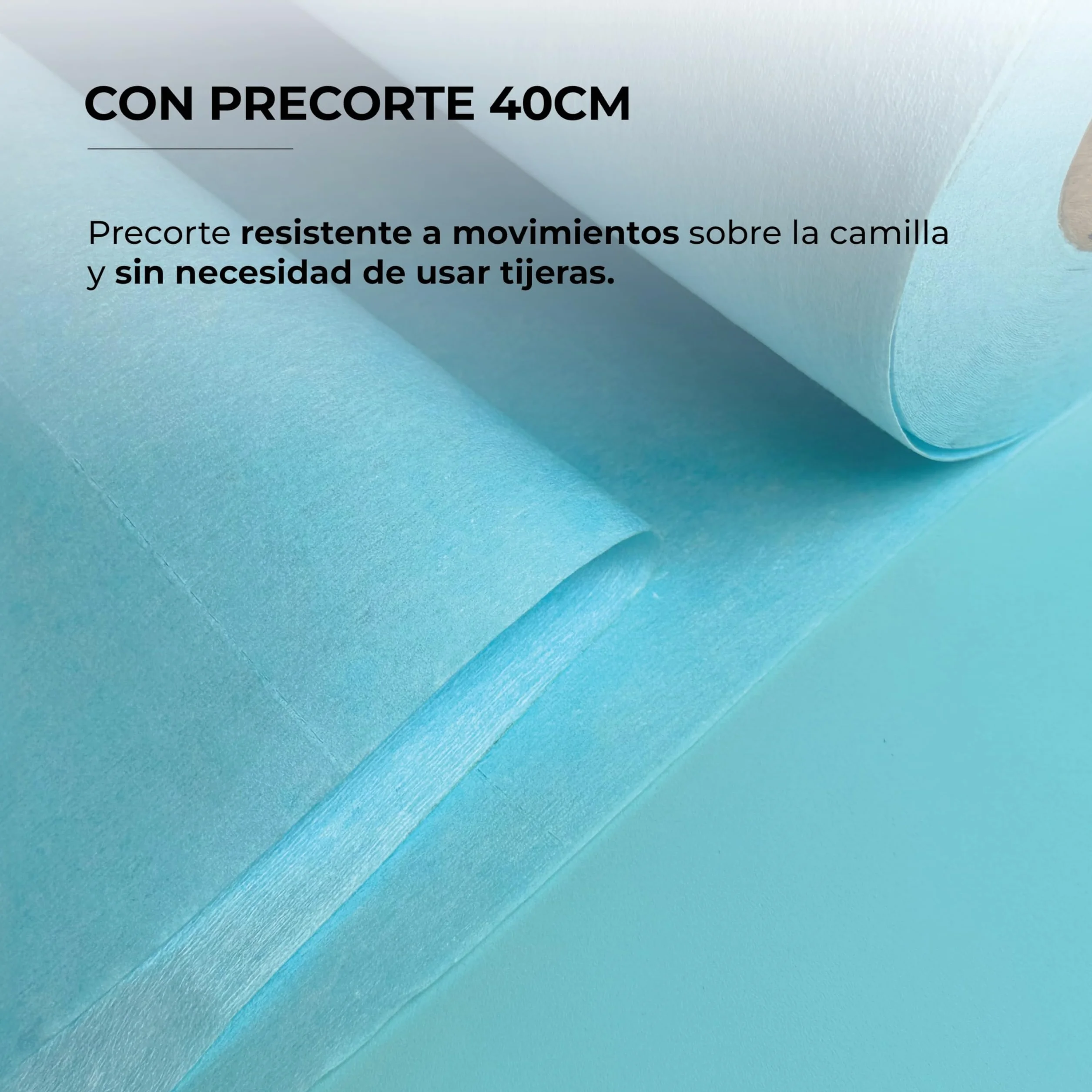 Papel Camilla Fiselina Extrasuave Blanco Precortado a 40 cm | Rollos de Papel Camilla de Poliéster y Celulosa (3 Rollos)