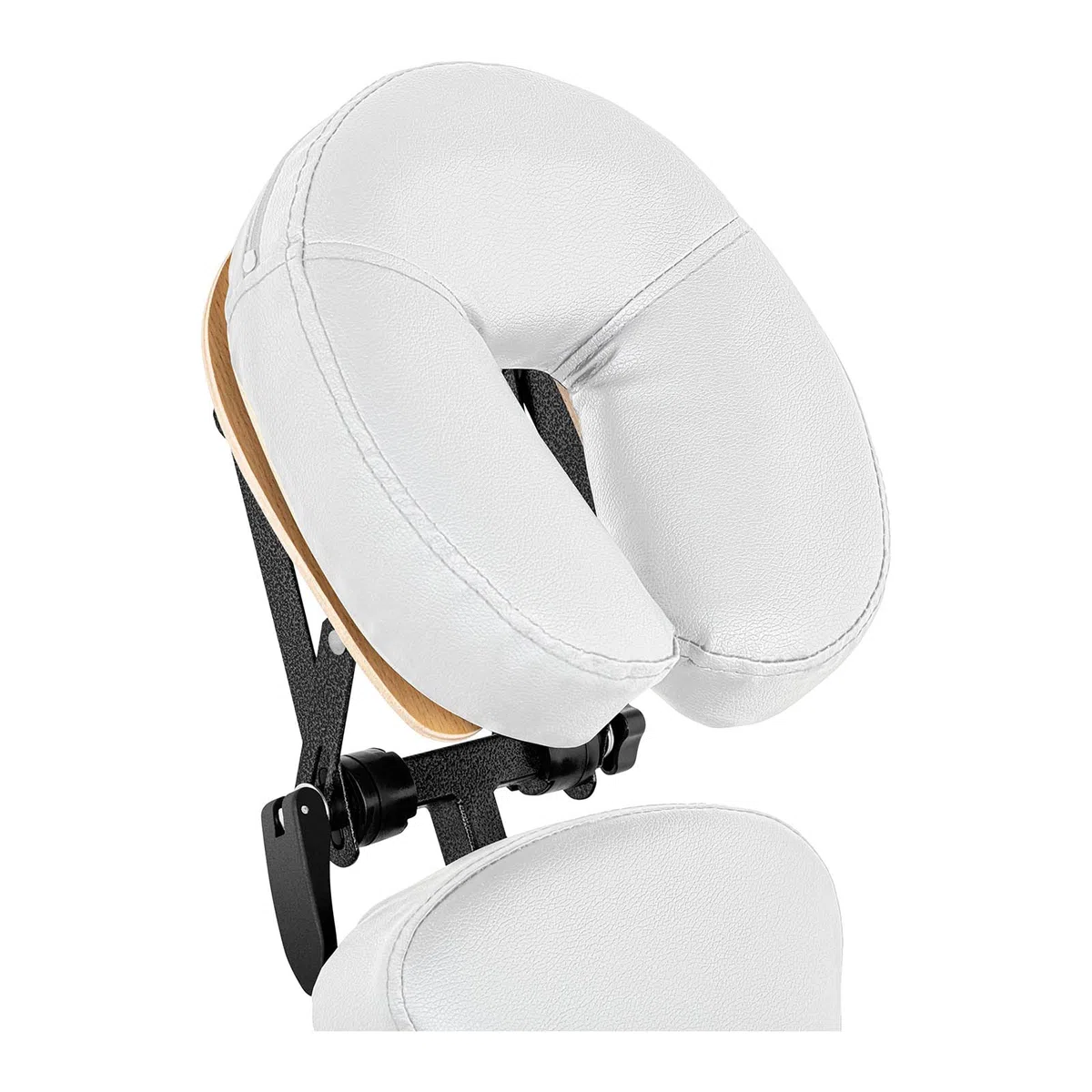 physa Silla De Masaje Plegable Sillón De Cosmética MONTPELLIER WHITE (Estructura de acero, Tapicería en PVC, Hasta 160 kg, Blanco)