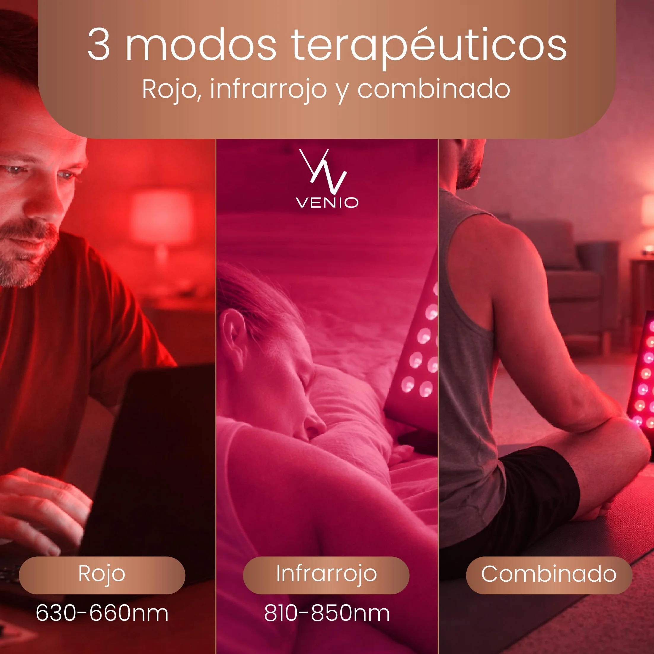 Panel de Luz Roja 660 nm e Infrarroja 850 nm- Terapia Luz Roja para Dolor Articular, Muscular y Piel - Lampara Infrarrojos para Tratamiento Facial y Corporal en Casa