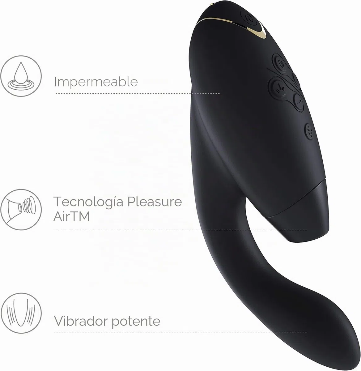 Womanizer InsideOut Vibrador & succionador de clítoris femenino | Juguetes eróticos para pareja sexuales | Estimulación del clítoris y el punto G | 12 niveles de intensidad
