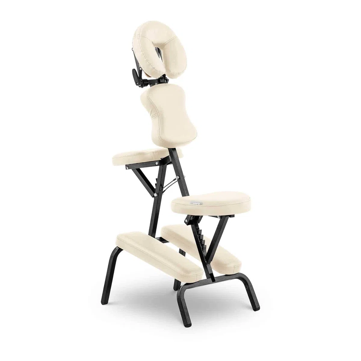 Physa Silla de Masaje Portátil Sillón de Cosmética Physa Montpellier Beige (Estructura de Acero, Tapicería en PVC, hasta 160 kg, Beis)