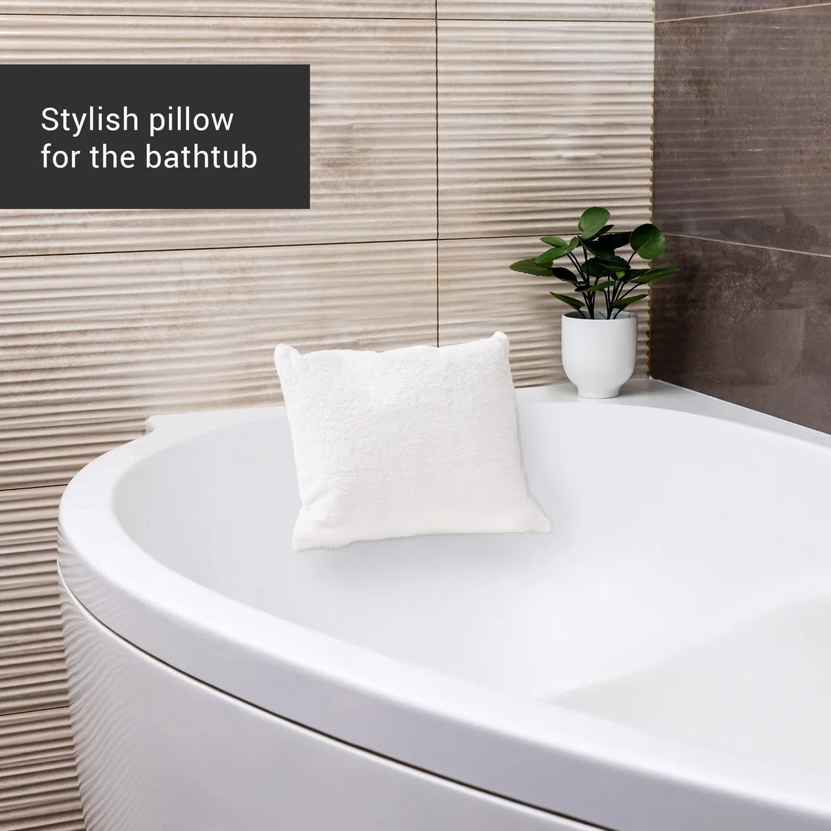 HOMELEVEL Cojín para Sauna - Almohada de Rizo de Algodón con ventosas para Sauna - Funda de Toalla Lavable - Reposacabezas Sauna 35 x 30 cm