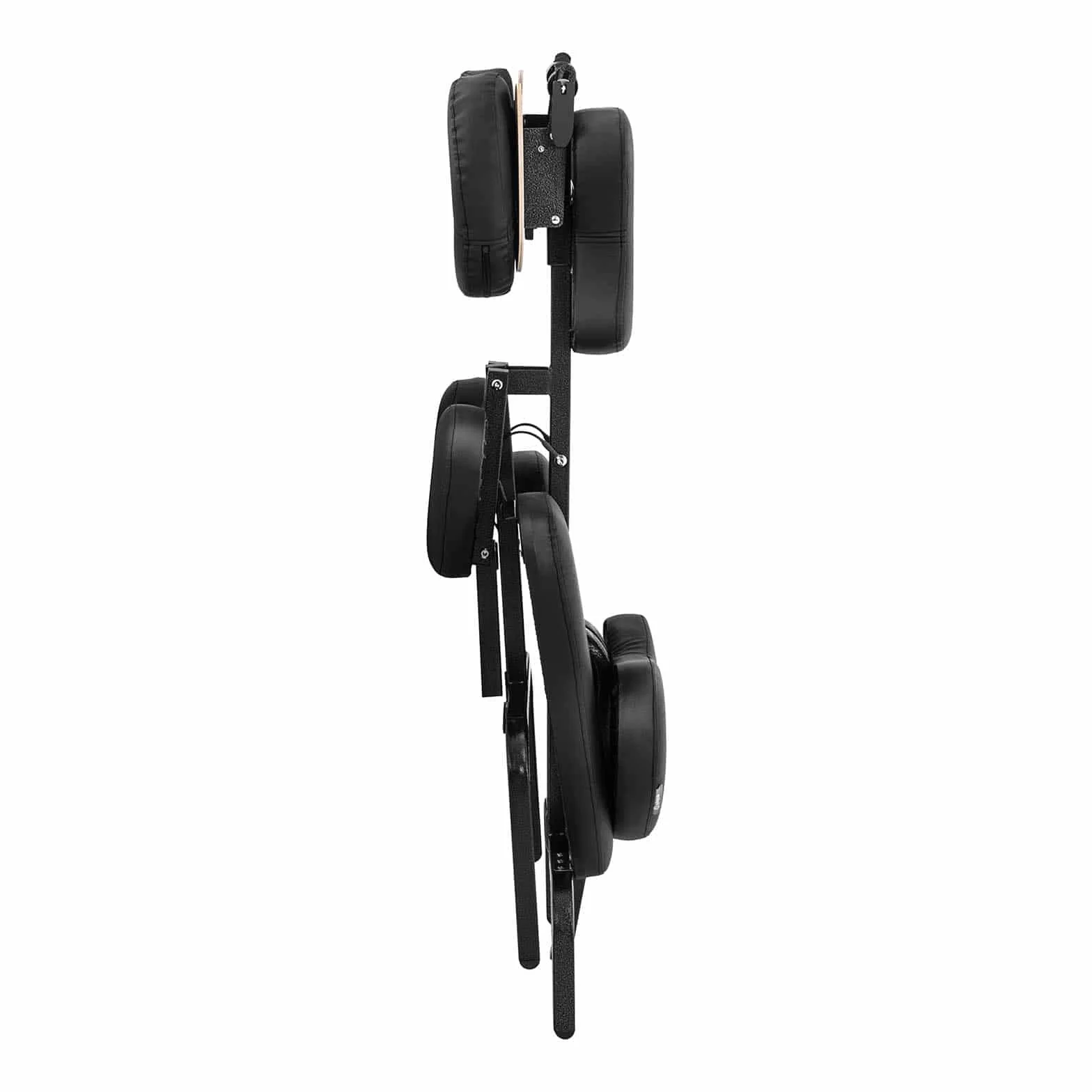 physa Silla De Masaje Plegable MONTPELLIER BLACK Estructura de acero Tapicería en PVC Hasta 160 kg