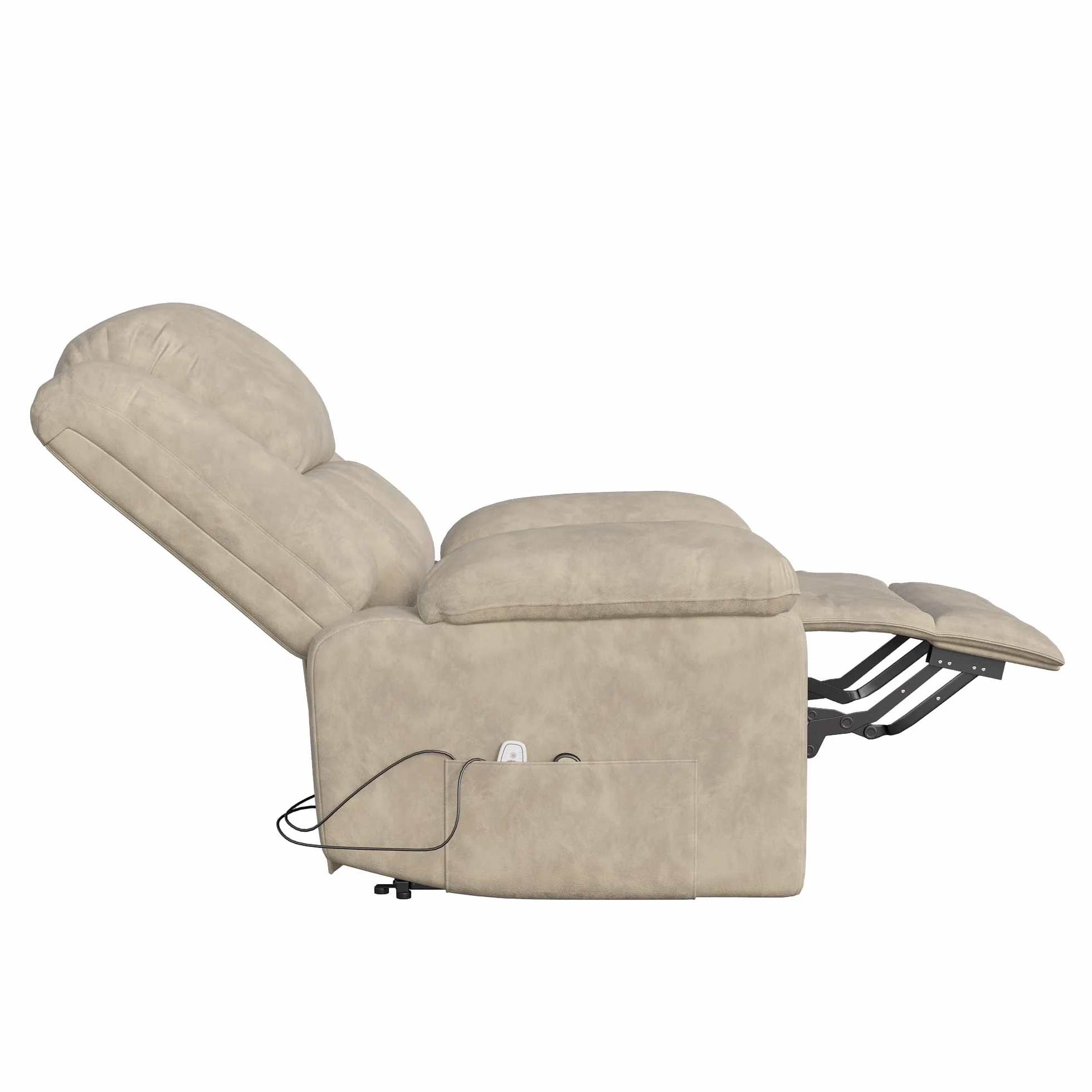 Sillón Relax Reclinable Eléctrico Masaje con 8 Zonas de Masaje y 2 Puntos de Calor (Marrón)